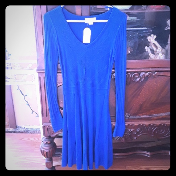 Jessica Simpson size small blue sweater dress - Picture 1 of 4